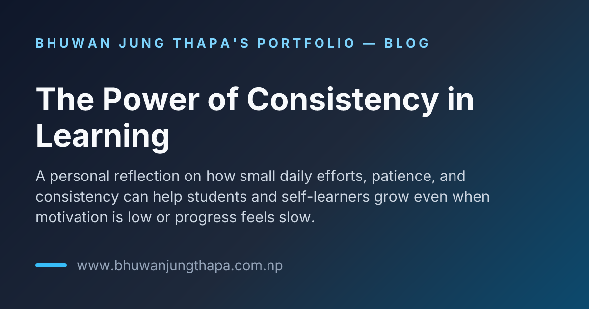 The Power of Consistency in Learning